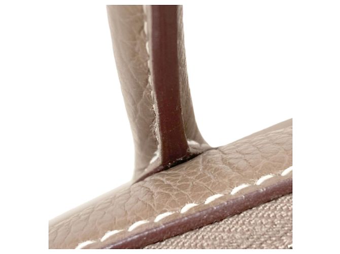 Hermès Borsa Hermes Bolide 31 in Etoupe Gray Taupe - vista 20