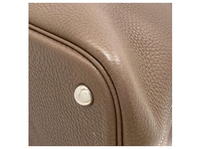 Hermès Borsa Hermes Bolide 31 in Etoupe Gray Taupe - vista 22