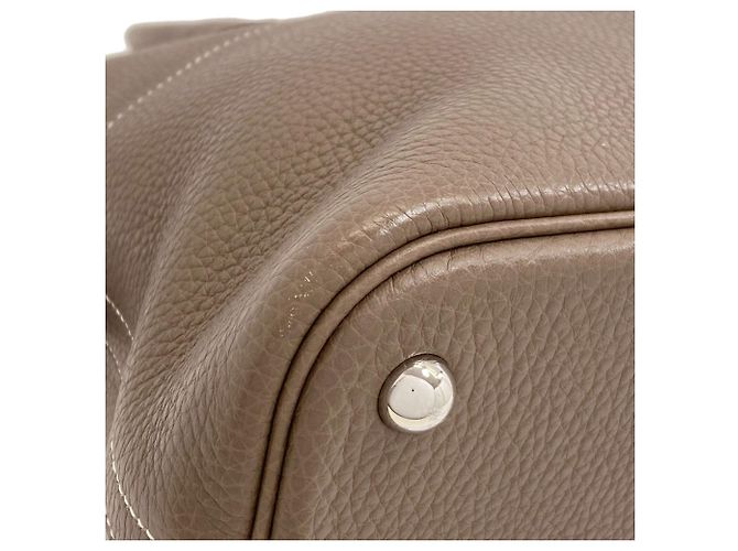 Hermès Borsa Hermes Bolide 31 in Etoupe Gray Taupe - vista 23