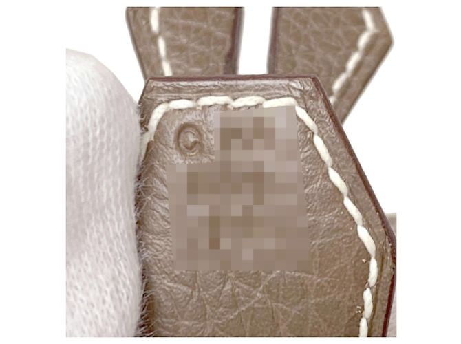 Hermès Borsa Hermes Bolide 31 in Etoupe Gray Taupe - vista 7