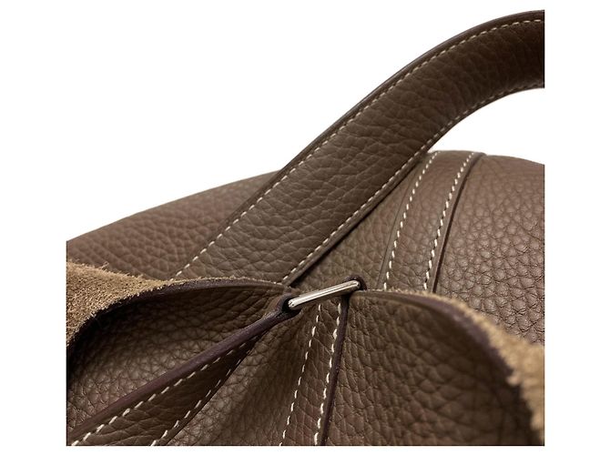 Hermès Hermes Picotin Lock MM Handtasche in Etoupe Gray Taupe - Ansicht 10