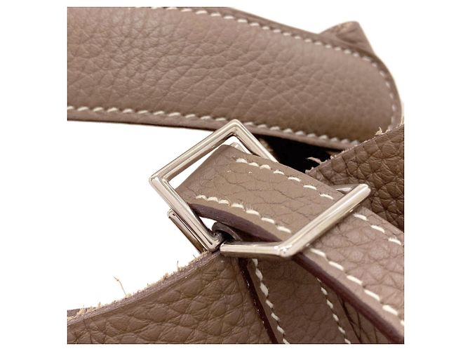 Hermès Hermes Picotin Lock MM Handtasche in Etoupe Gray Taupe - Ansicht 15