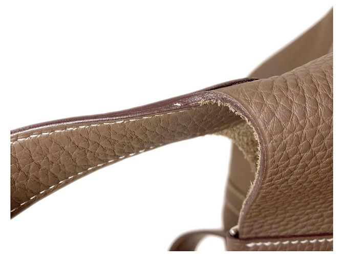 Hermès Hermes Picotin Lock MM Handtasche in Etoupe Gray Taupe - Ansicht 19