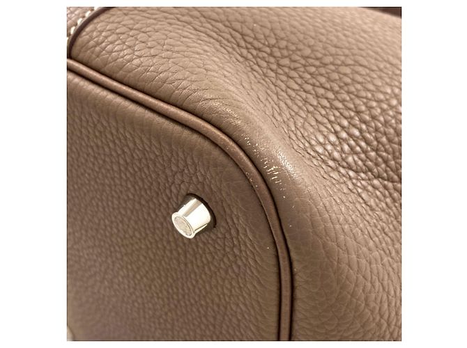 Hermès Hermes Picotin Lock MM Handtasche in Etoupe Gray Taupe - Ansicht 20