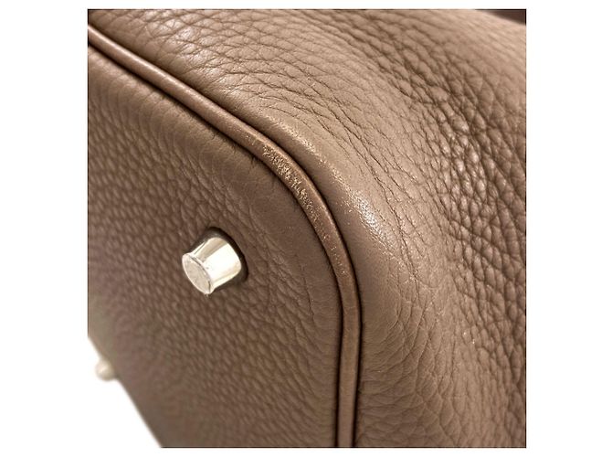 Hermès Hermes Picotin Lock MM Handtasche in Etoupe Gray Taupe - Ansicht 22