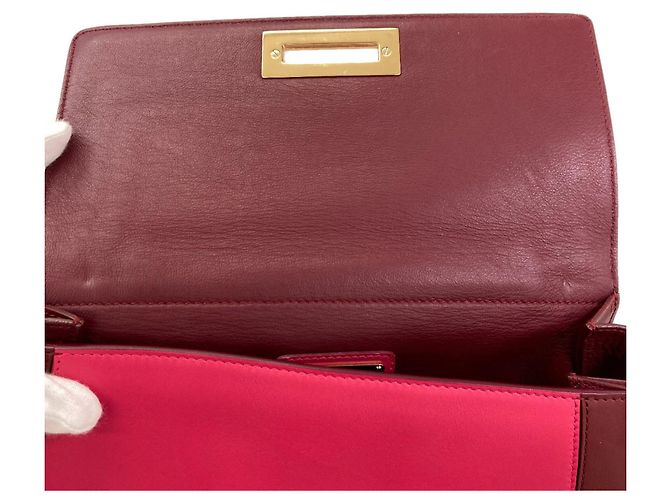 Borsa Salvatore Ferragamo Sofia Gancini Hardware Rosa Bordò - vista 11