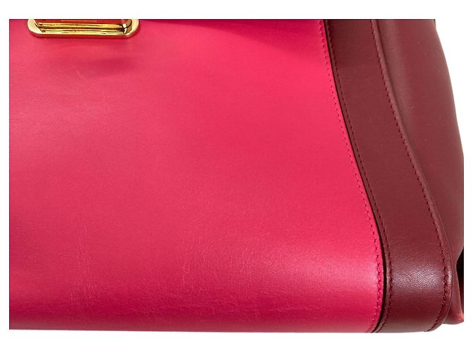 Borsa Salvatore Ferragamo Sofia Gancini Hardware Rosa Bordò - vista 14