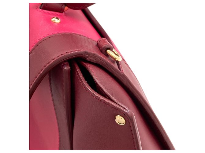 Borsa Salvatore Ferragamo Sofia Gancini Hardware Rosa Bordò - vista 18