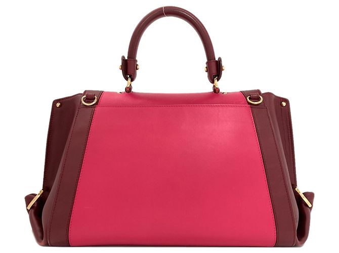 Borsa Salvatore Ferragamo Sofia Gancini Hardware Rosa Bordò - vista 2
