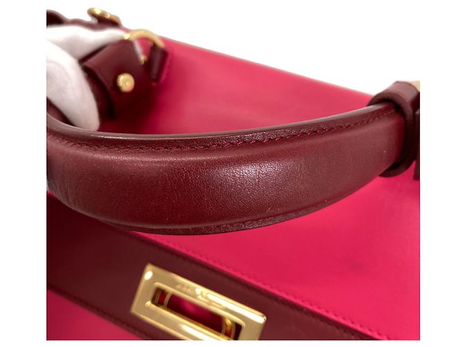 Borsa Salvatore Ferragamo Sofia Gancini Hardware Rosa Bordò - vista 29