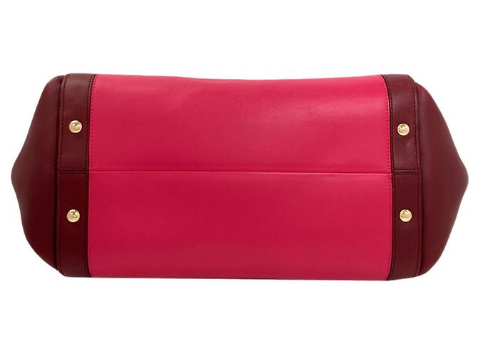 Borsa Salvatore Ferragamo Sofia Gancini Hardware Rosa Bordò - vista 4