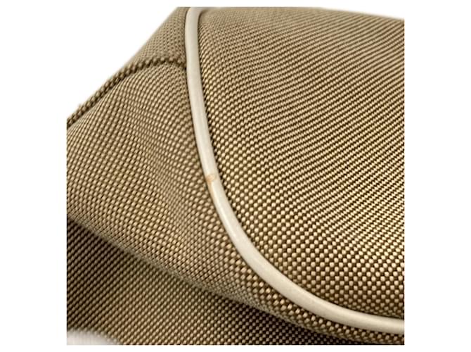 Borsa 2-Way Prada Fiocco con coulisse Marrone Bianco - vista 20