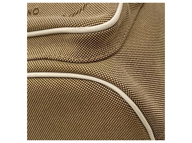 Borsa 2-Way Prada Fiocco con coulisse Marrone Bianco - vista 27