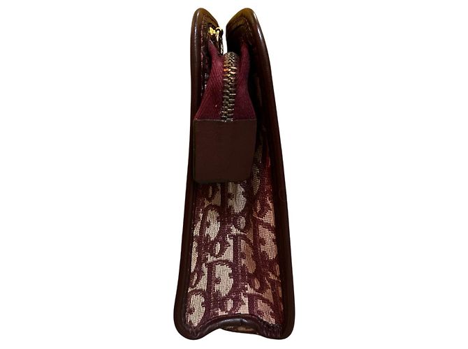 Clutch in pelle monogramma rosa Dior - vista 3