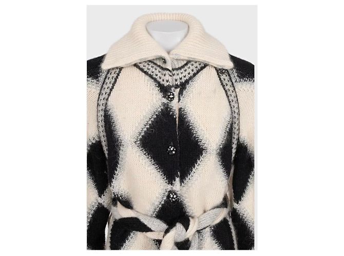 Chanel Luxus-Cardigan mit Gürtel aus Kaschmir-Mischung Größe 38/M Gebraucht - Ansicht 4