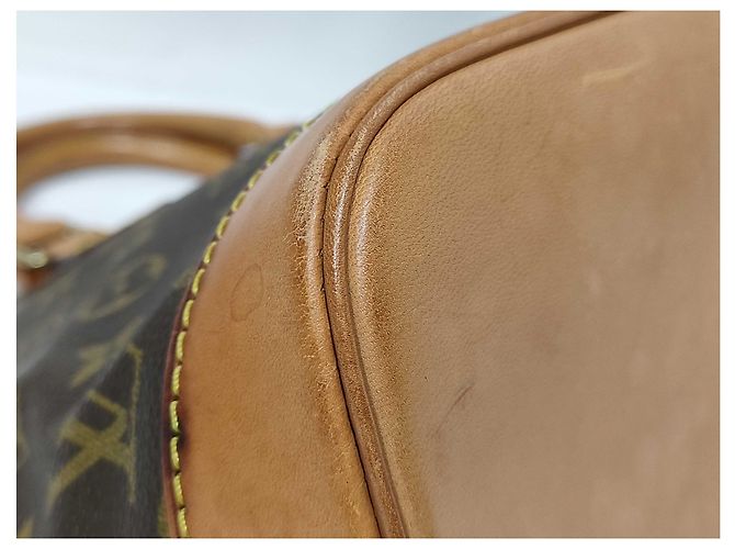 Borsa Louis Vuitton Alma in Canvas Monogram MM Marrone - vista 3