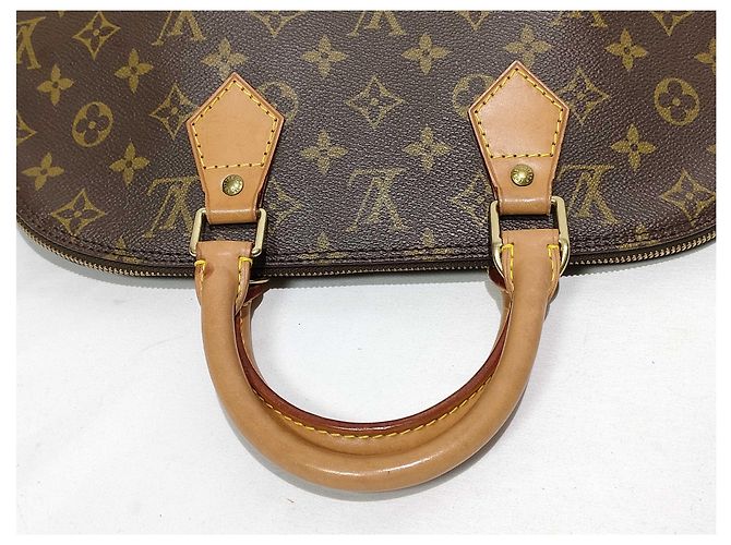 Borsa Louis Vuitton Alma in Canvas Monogram MM Marrone - vista 6