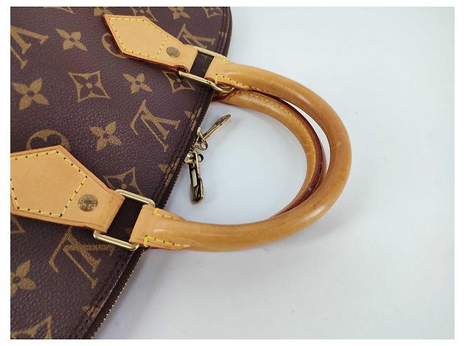 Borsa Louis Vuitton Alma in tela Monogram MM Marrone - vista 6