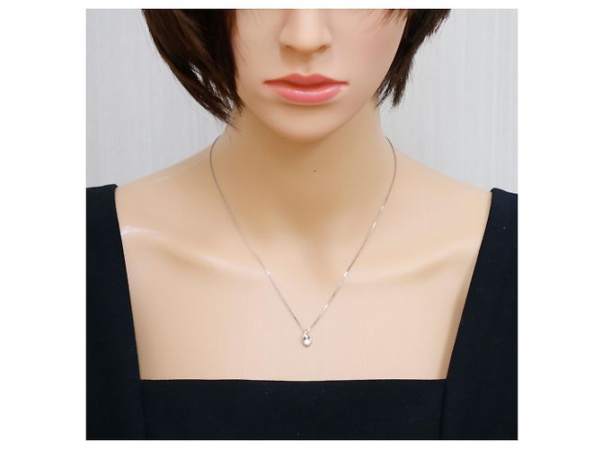 Autre Marque Collana in platino e diamanti Argento - vista 2