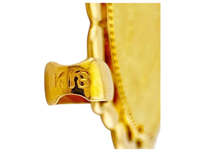 Autre Marque Goldener Ahornblatt-Münzanhänger - Ansicht 5