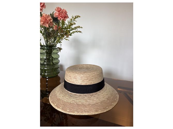 Christian Dior Cruise 2024 Strohhut Beige - Ansicht 2