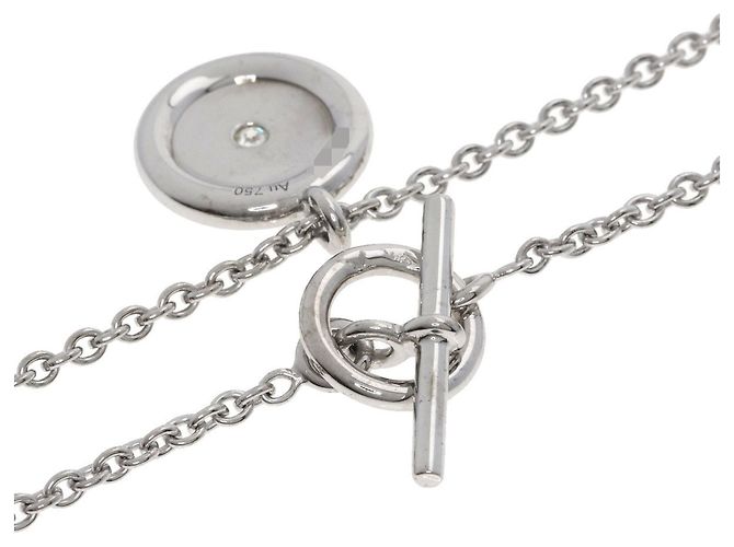 Collar Sellier Diamond en oro blanco de 18K Hermès - vista 2