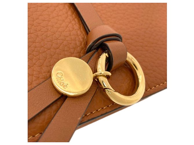 Chloé Chloe Alphabet Long Wallet Marrone - vista 15