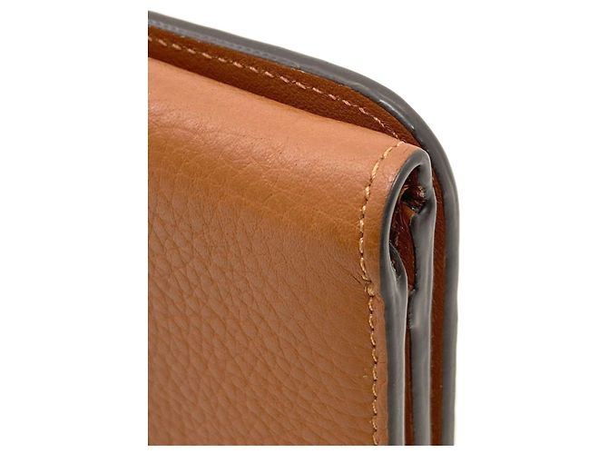 Chloé Chloe Alphabet Long Wallet Marrone - vista 18