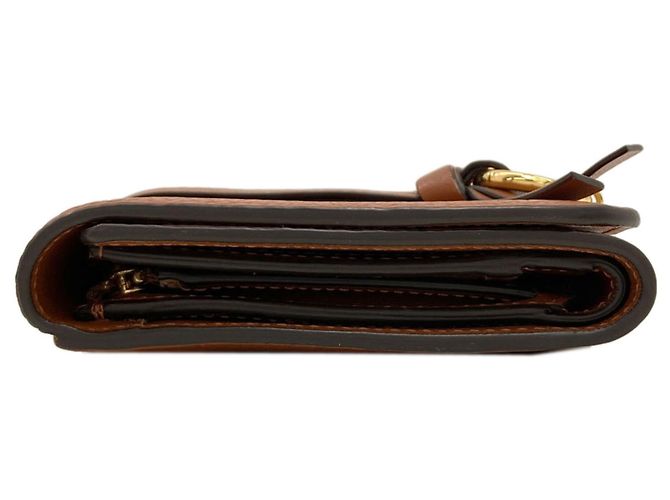 Chloé Chloe Alphabet Long Wallet Marrone - vista 3