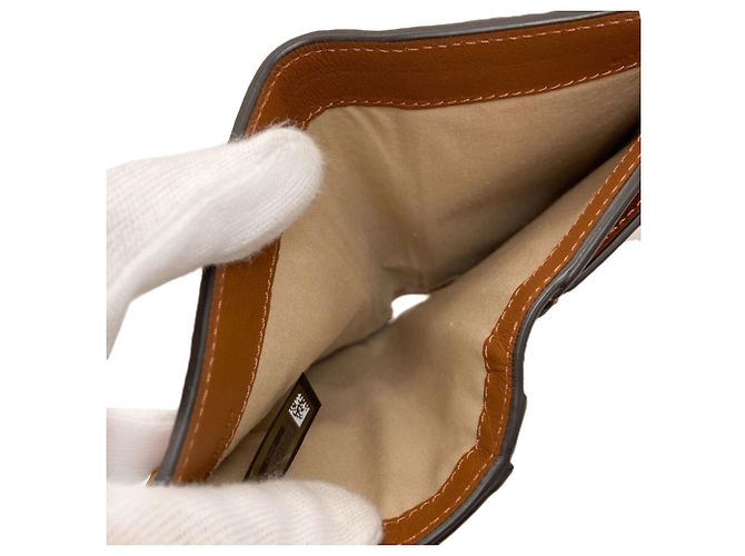 Chloé Chloe Alphabet Long Wallet Marrone - vista 5