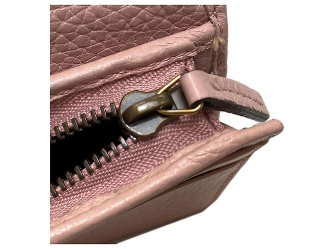 Gucci 460185 Animalier Bee Cartera Bi-fold Rosa - vista 14