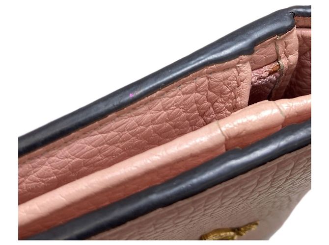 Gucci 460185 Animalier Bee Cartera Bi-fold Rosa - vista 16