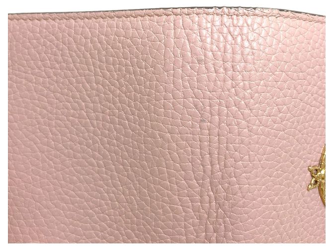 Gucci 460185 Animalier Bee Cartera Bi-fold Rosa - vista 17