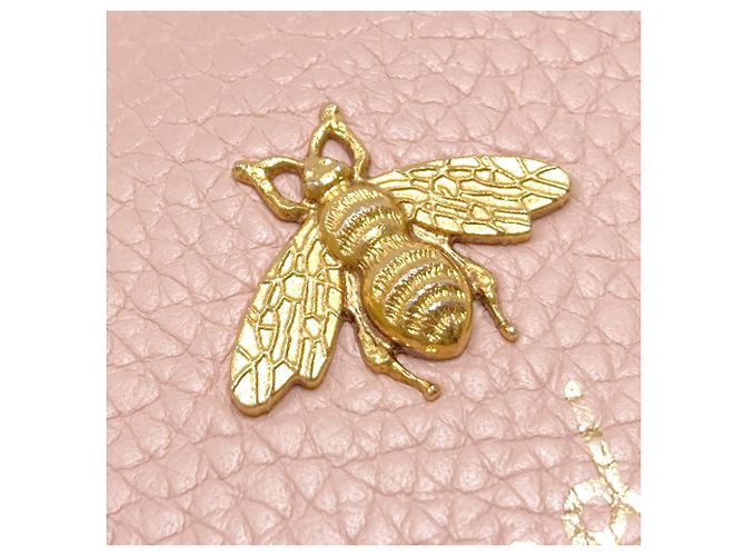 Gucci 460185 Animalier Bee Cartera Bi-fold Rosa - vista 18