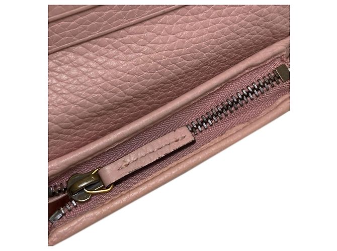 Gucci 460185 Animalier Bee Cartera Bi-fold Rosa - vista 6