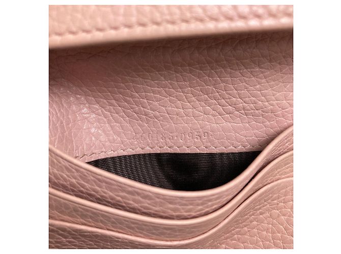 Gucci 460185 Animalier Bee Cartera Bi-fold Rosa - vista 9