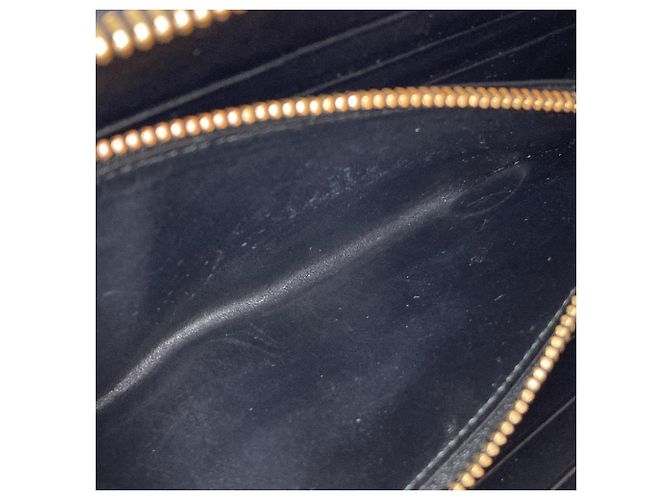 Cartera larga de piel Anagram para mujer Loewe Negro - vista 10