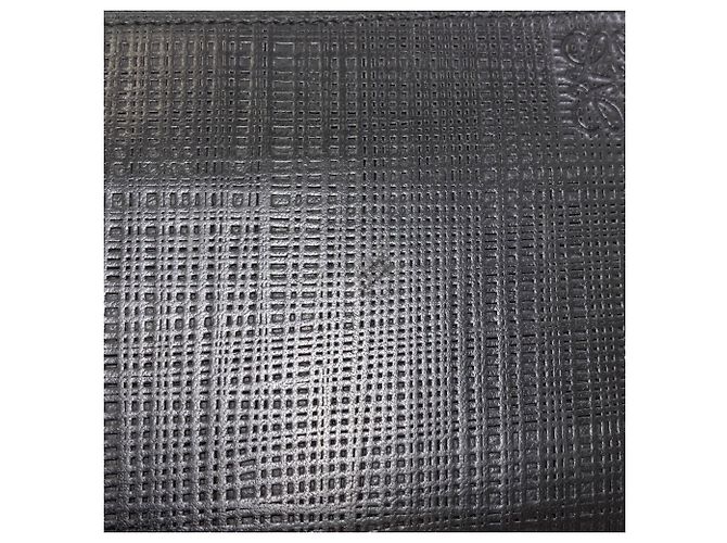 Cartera larga de piel Anagram para mujer Loewe Negro - vista 12