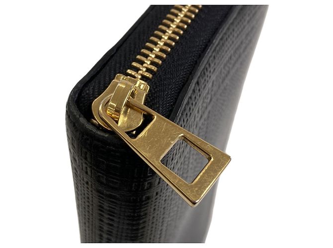 Cartera larga de piel Anagram para mujer Loewe Negro - vista 16