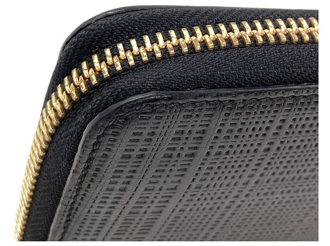 Cartera larga de piel Anagram para mujer Loewe Negro - vista 17