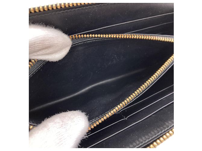 Cartera larga de piel Anagram para mujer Loewe Negro - vista 5