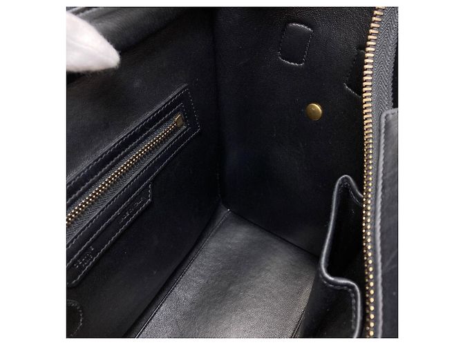 Céline Celine Luggage Micro Handbag Braun Schwarz Rot - Ansicht 10