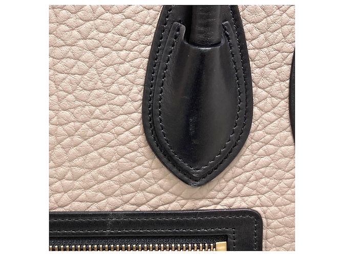 Céline Celine Luggage Micro Handbag Braun Schwarz Rot - Ansicht 12