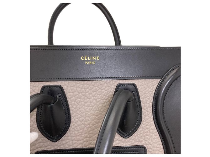 Céline Celine Luggage Micro Handbag Braun Schwarz Rot - Ansicht 15