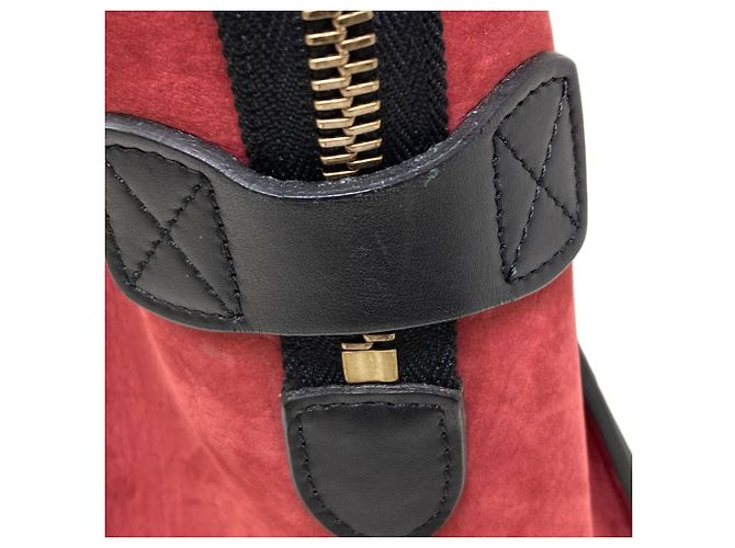 Céline Celine Luggage Micro Handbag Braun Schwarz Rot - Ansicht 19