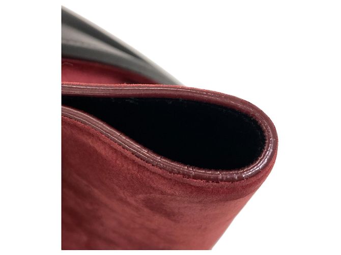 Céline Celine Luggage Micro Handbag Braun Schwarz Rot - Ansicht 20