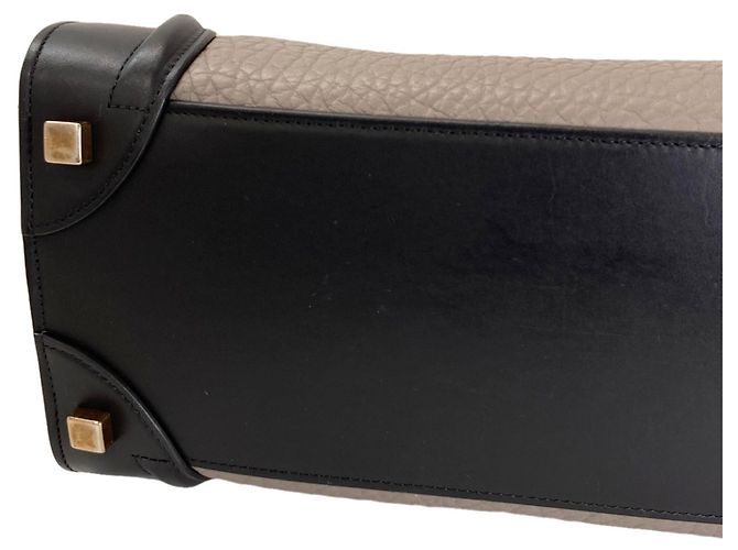 Céline Celine Luggage Micro Handbag Braun Schwarz Rot - Ansicht 21