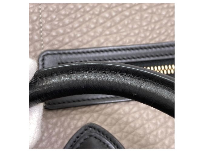 Céline Celine Luggage Micro Handbag Braun Schwarz Rot - Ansicht 25