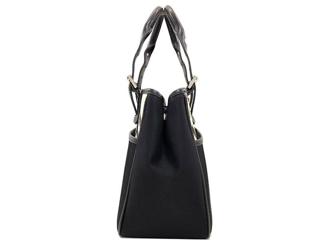 Borsa in nylon Burberry Check da donna Nero Beige - vista 3