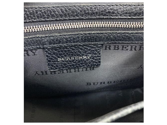 Borsa in nylon Burberry Check da donna Nero Beige - vista 6